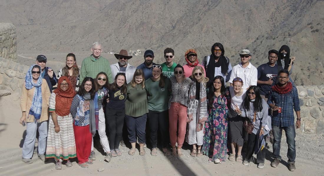 Mahan Mirza and group in Oman