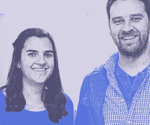 Former Doctoral Affiliate Maria Gibbs and Dustin Mix